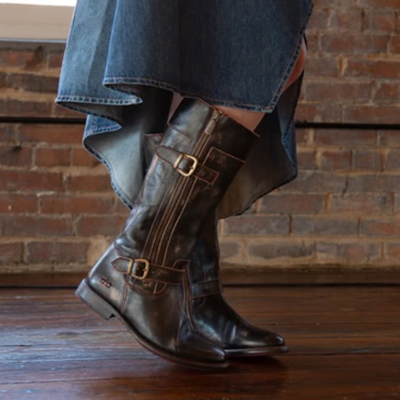 Bed Stu Gogo Lug Boot Rustic Dark Brown Leather Size 8.5 New Without Box - Picture 2 of 9